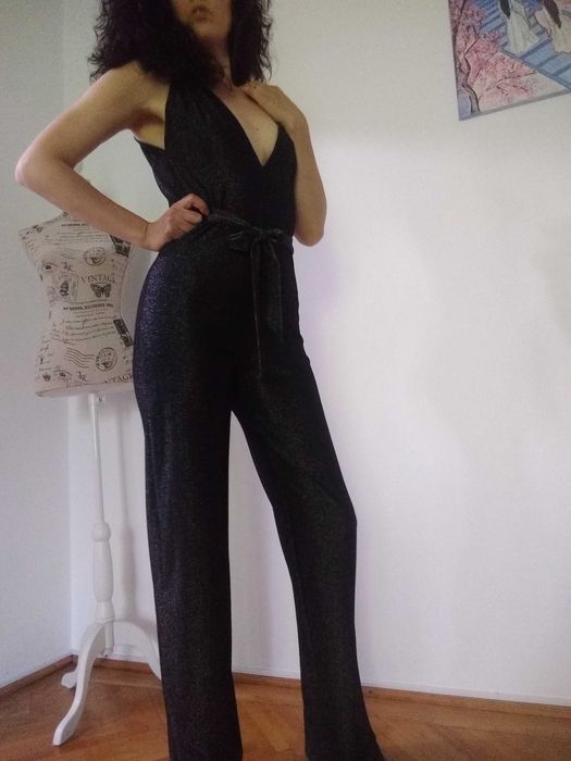 Salopeta lurex handmade noua