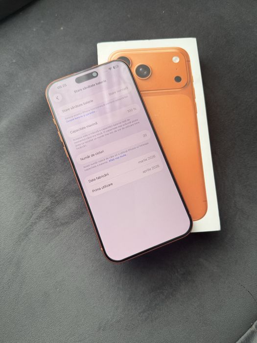 Apple Iphone 17 Pro Max  , Portocaliu , 256GB , Impecabil , Ca nou.