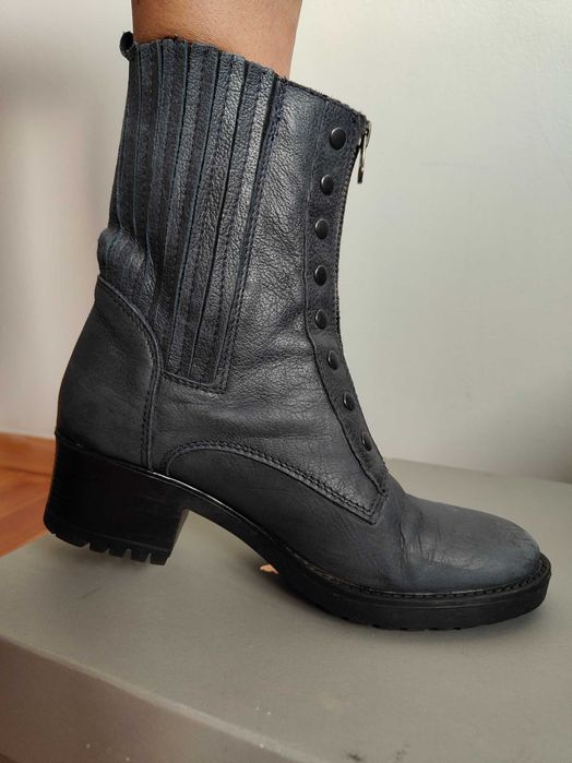 Ghete piele ,Noi, imblanite m 36