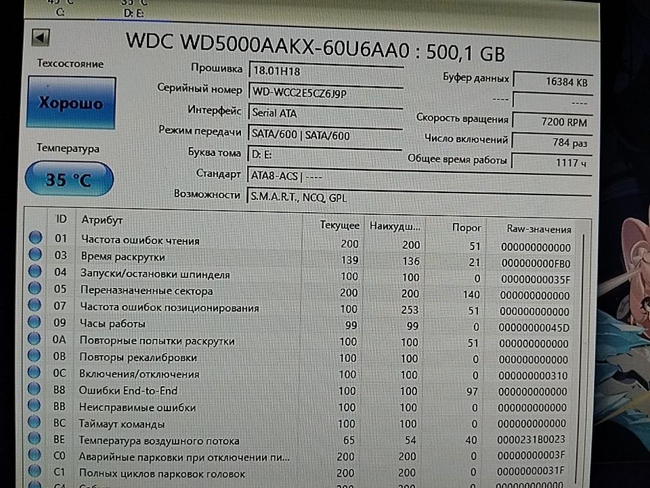Продам жёсткие диски hdd