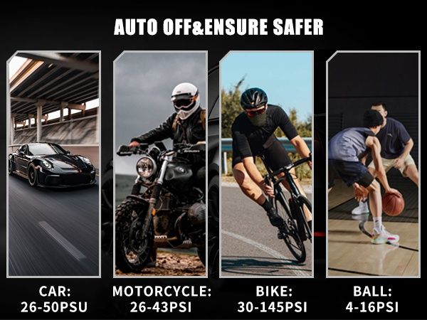 Преносим Компресор за Гуми, Цифрова Интелигентна Помпа Бързо Зареждане
