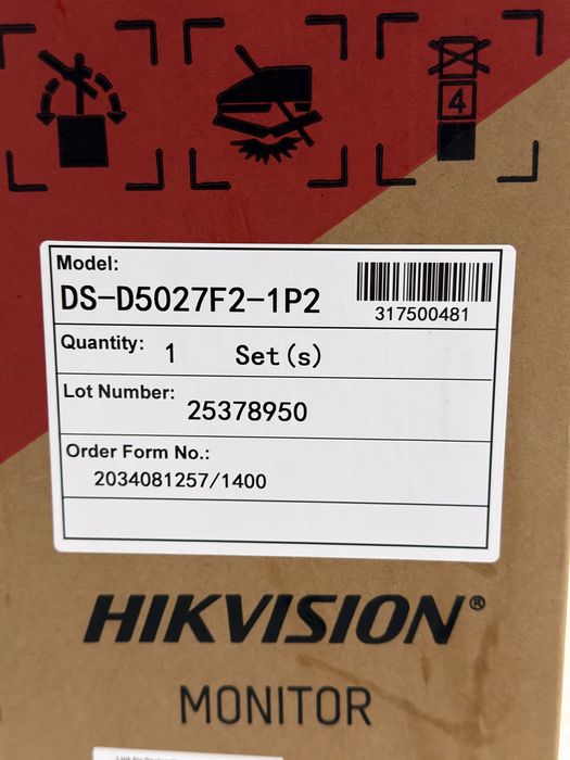 Monitor Hikvision DS5027F2