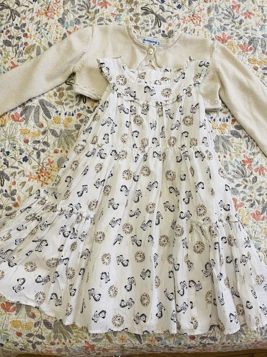 Рокля с животните от джунглата на Mayoral 98 см 3 г.