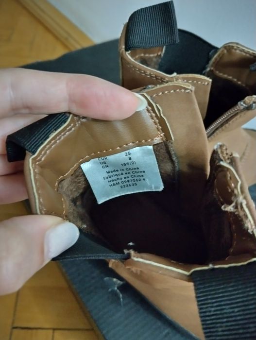 Ghete băiat H&M& No name 15 cm interior