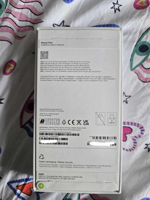Iphone  17 pro  256 gb