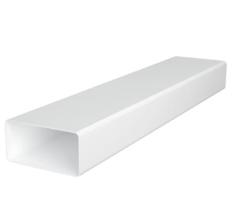 Правоъгълен ПВЦ въздуховод + 2 броя коляно