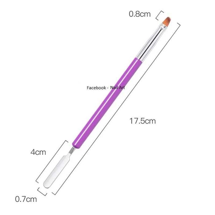 Четка за гел / полигел със шпатула