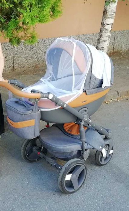 Бебешка количка 3в1  и столче за кола 0-13 кг - MONTE CARBON DELUXE (+