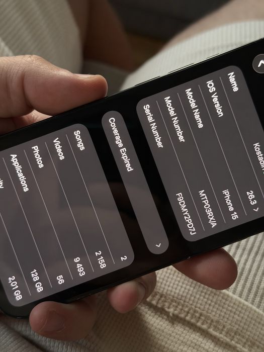 Iphone 15 128GB черен