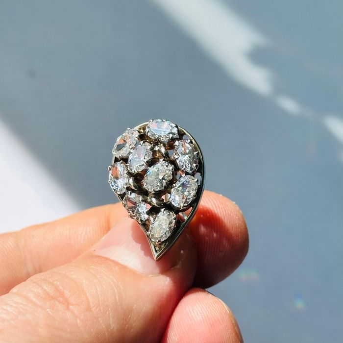 Серги серебряные с фианитами 925 пробы