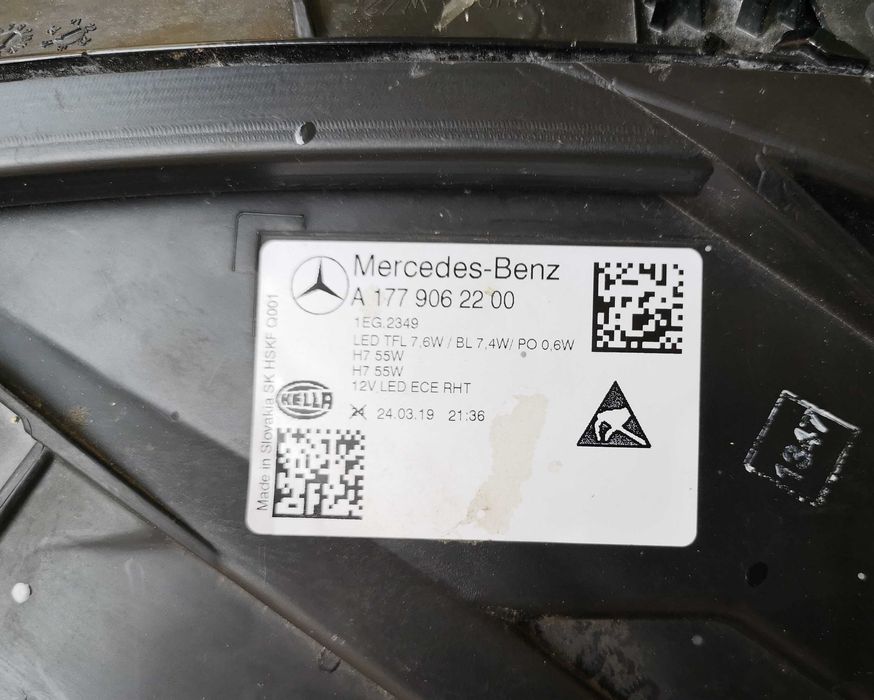 Оригинален фар Мерцедес А 177  Mercedes  A  W177