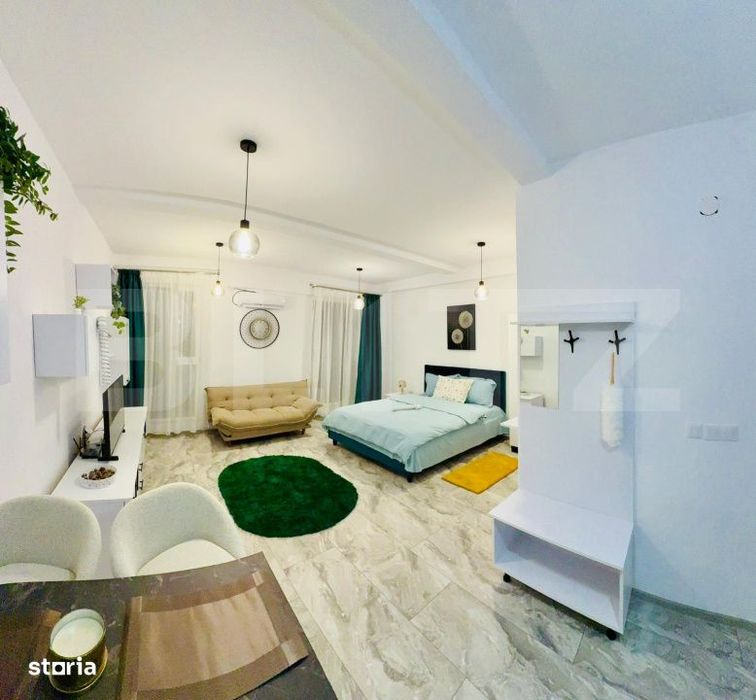 Garsoniera cocheta, mobilata modern, ideala pentru investitie