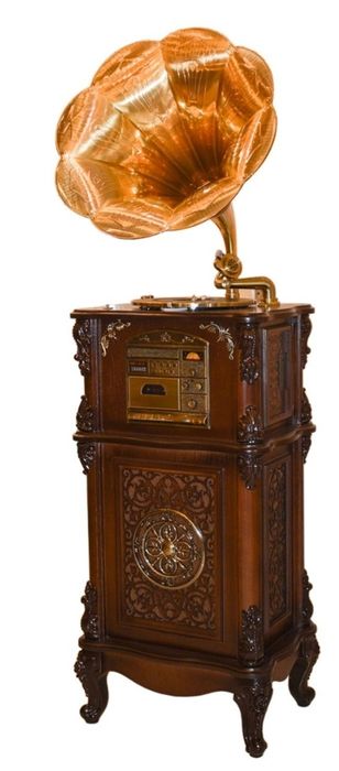 Грамафон патифон  виниловый патифон-граммофон антикварный  серьёзно от