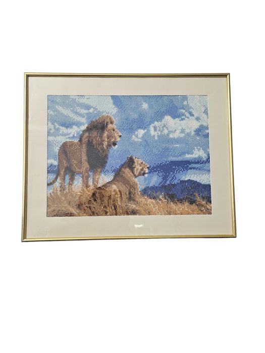 Diamond painting, "Lei in savana", 40x50 cm