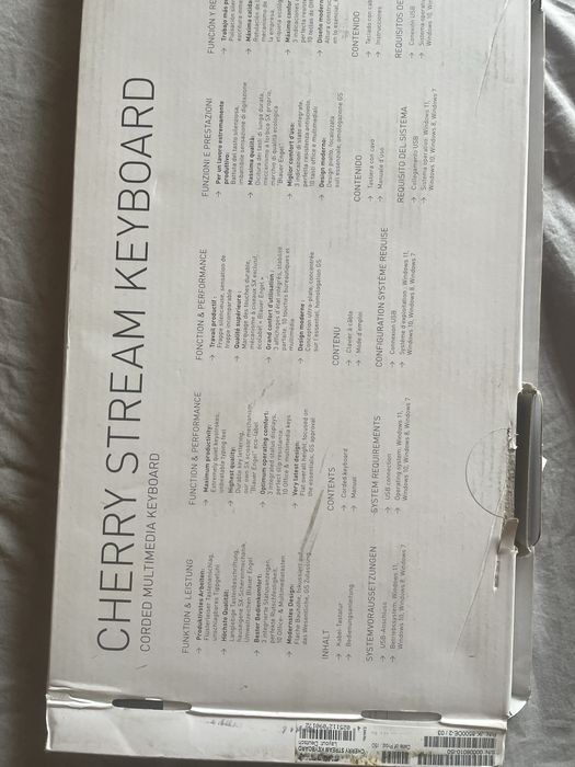 Cherry stream клавиатура нова - немски лейаут