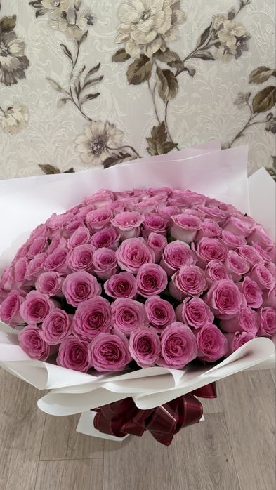 ЦВЕТЫ 101 роза,букет