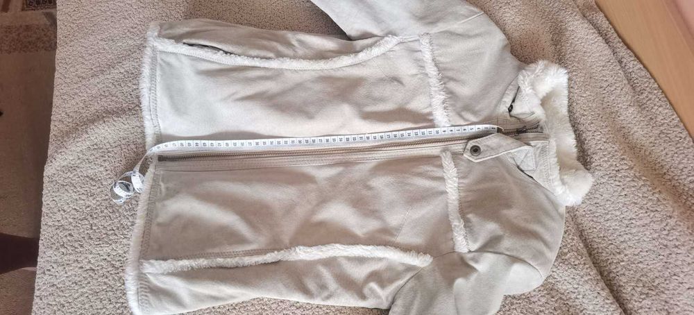 Детско кожено палто - около 7 - 9 годики