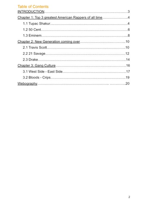 Atestat limba engleza U.S.A HIP HOP MUSIC