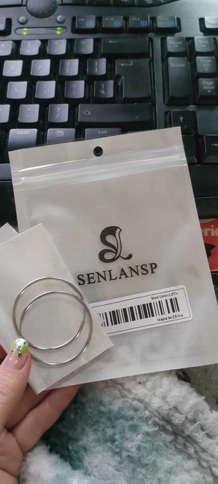 Обеци тип халка от неръждаема стомана