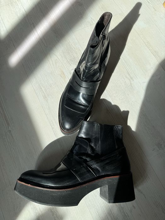 Испански боти ZINDA , лоуфъри естествена кожа