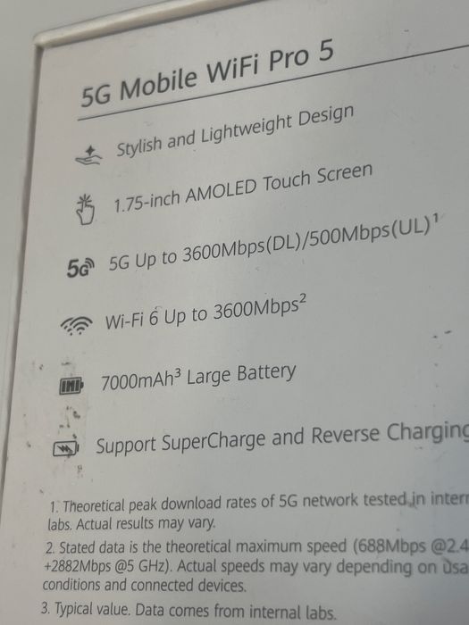 Router mobil portabil 5G Mobile WiFi PRO 5 , Nou , Sigilat