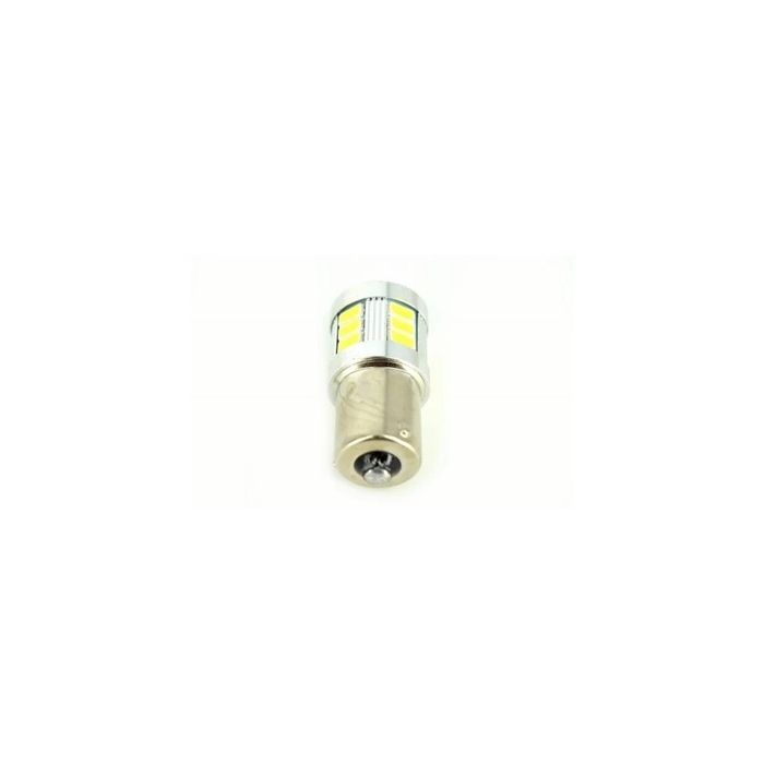 Bec o faza BAU15S 5630 18SMD Canbus 9V-30V Nonpolar Lumina Alba