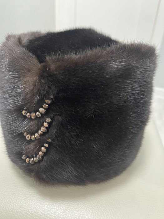 Норковая шапка 52-54р