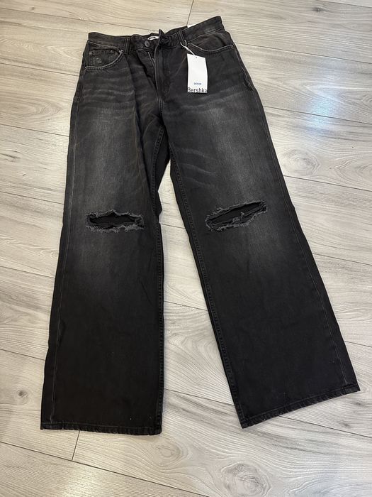 Pantaloni jeans BERSHKA 90s wide noi 42