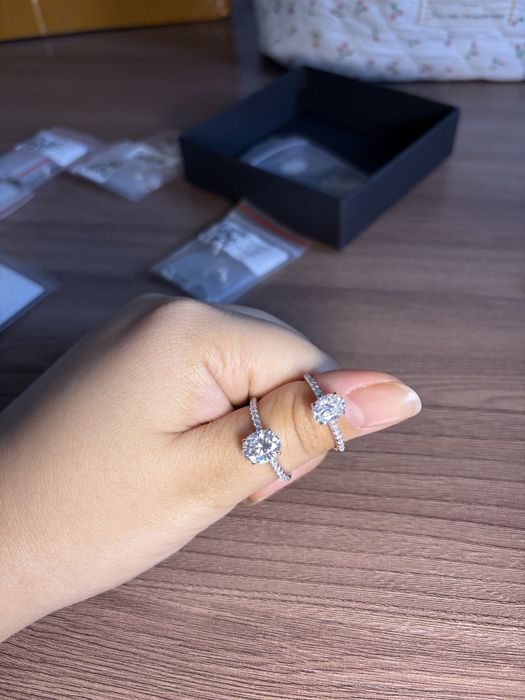 Серебро 925 пробы с муассанитом