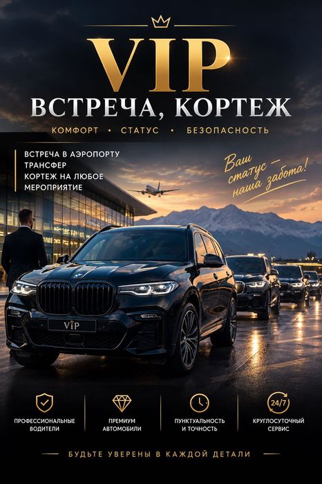 услуга VIP авто на встречу