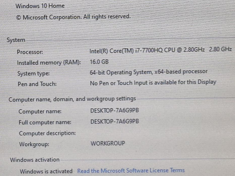 vand laptop Gaming Jocuri MSI GV7R.17"FH..i7..16Gb.GTX 1050Ti.Ssd+Hard