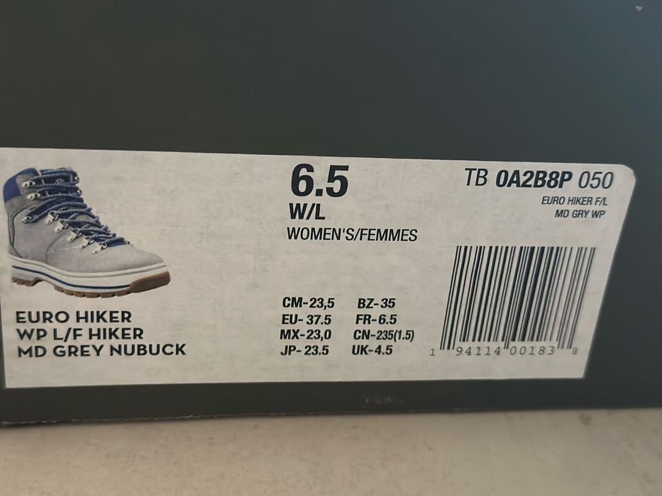 Ghete Timberland nabuc Euro Hiker 37.5