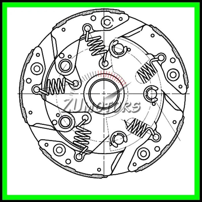 Saboti Ambreiaj Atv LINHAI 520 550 600 LINHAI 2 Pistoane V-twin Carburatie - Cod Original 70091