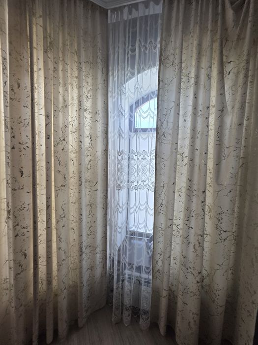 Штор тюльмен бірге сатылады