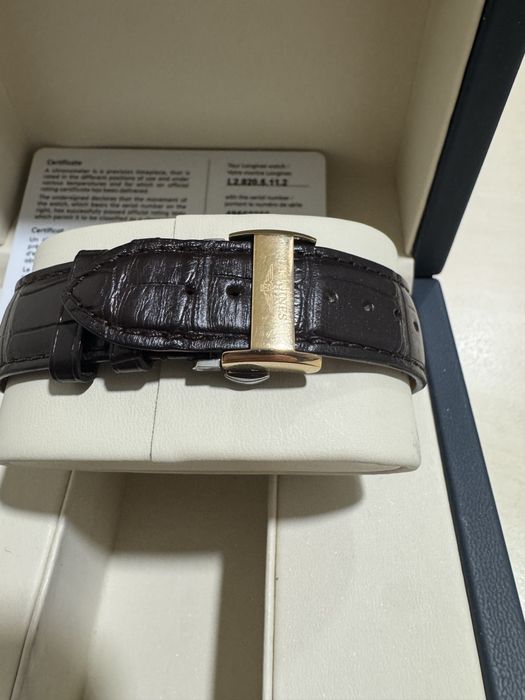 Longines Record Men’s Automatic Gold Bezel 38,5 mm