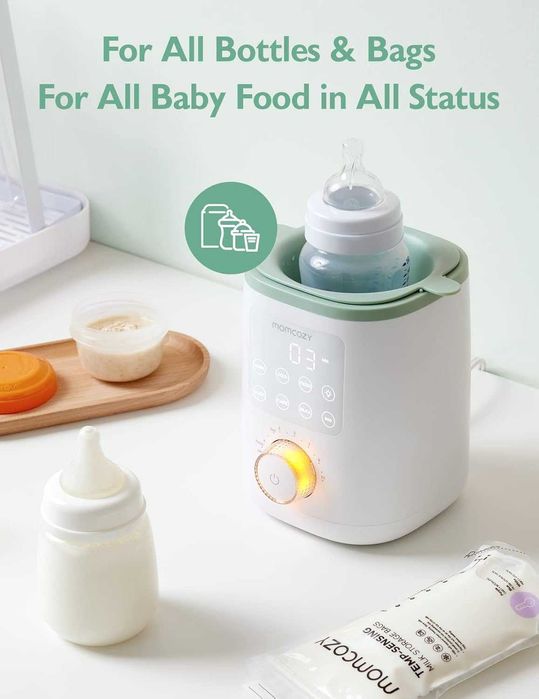 Momcozy Nutri затопляща система за бебешки шишета,9-в-1 нощна светлина
