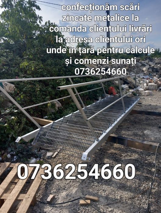 Scara metalice zincate