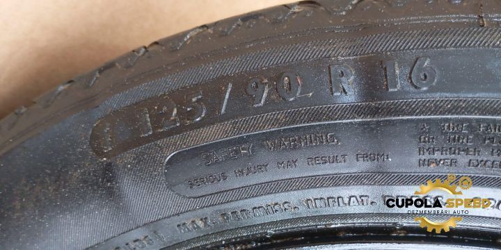 Roata de rezerva Continental 125/90/R16 2044000302 Mercedes-Benz E-Cl