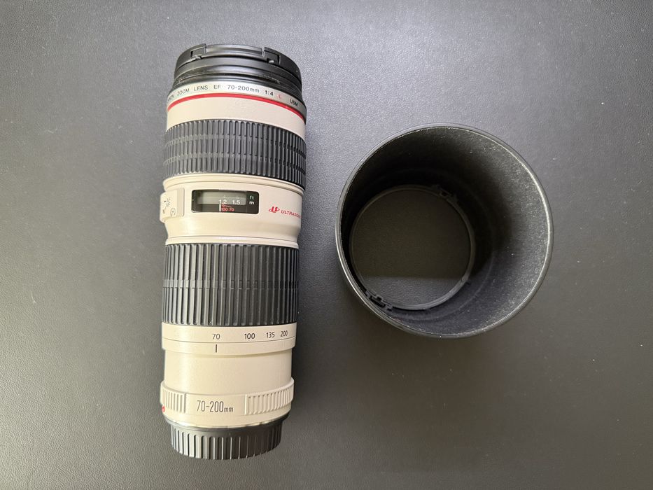 Canon EF 70-200 f4 L USM Full Box, Filtru UV Hama