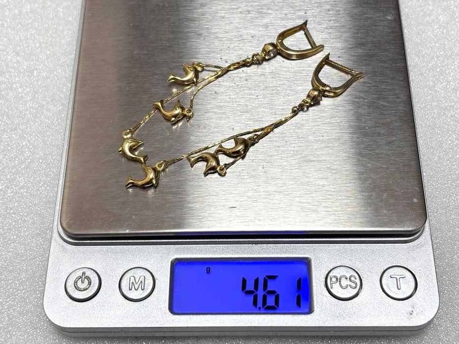 Дамски Златни Обеци- 14К (проба 585) /88€ на грам/