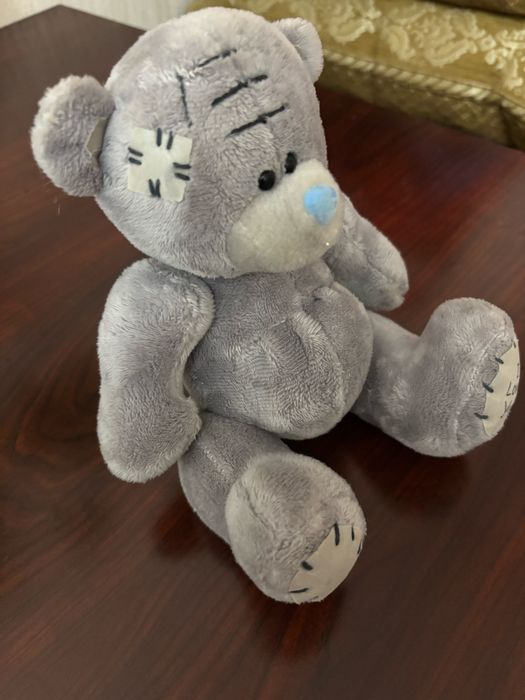 мишка серый мягкая