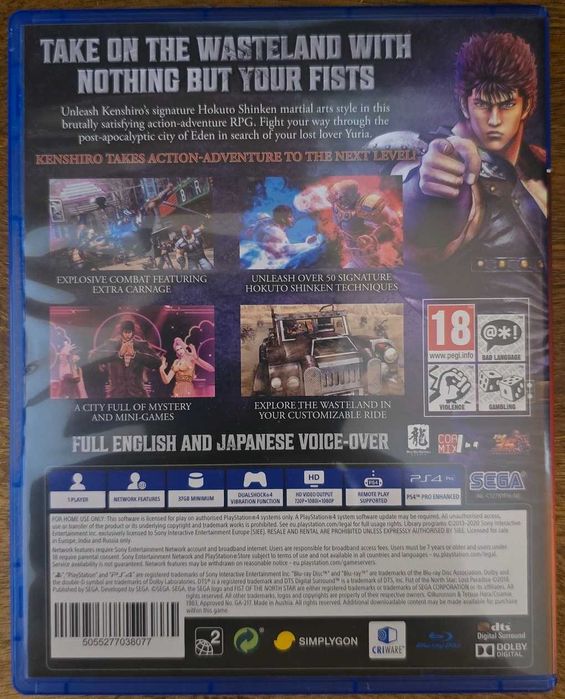 Fist of the North Star: Lost Paradise (Ps4/Ps5)
