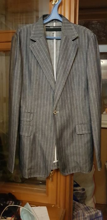 Брючный костюм из льна.