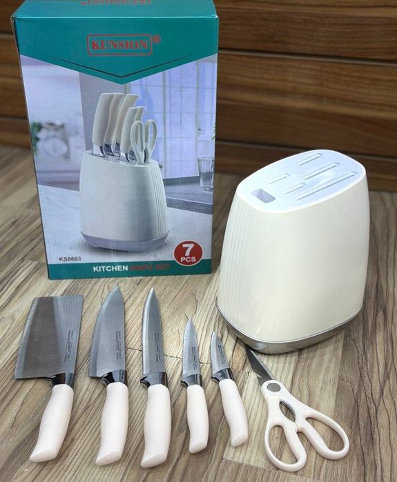 Набор кухонных ножей KWSION 7 предметов с подставкой