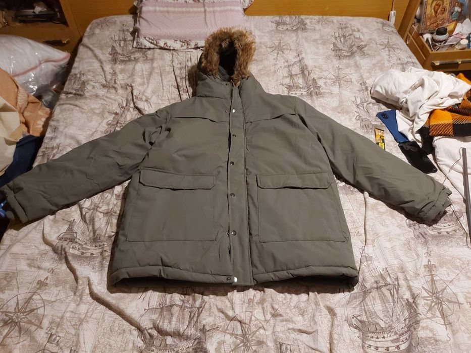 Универсално, зелено, зимно яке.
