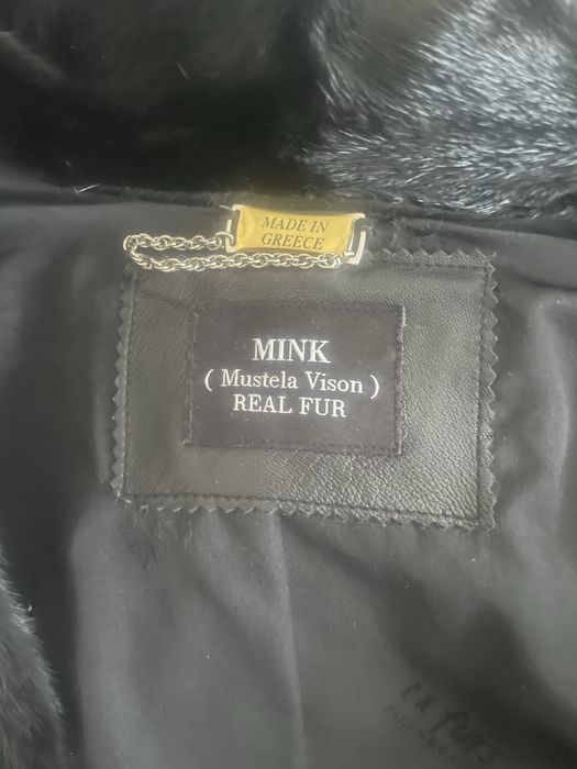 Шуба норковая черная