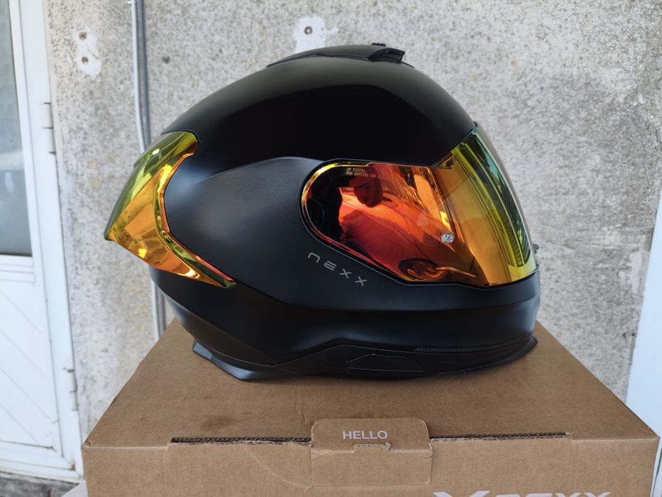 Каска NEXX Y100R Subsonic black red matt