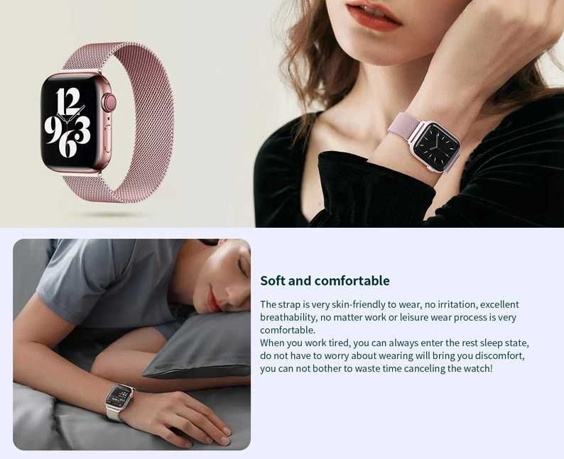 Curea Apple Watch 38 40 41 42 44 45 46 49mm Stainless Steel