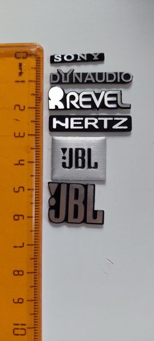 Embleme /logo difuzoare JBL, HERTZ, DYNAUDIO, etc