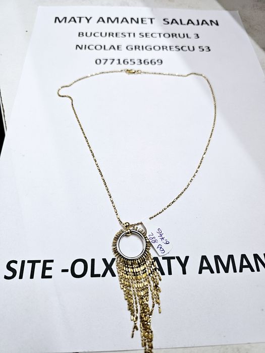 Vand lantisor din aur 14 k 6.74 g cod 882